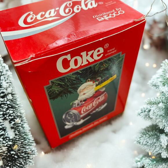 NIB Retired Dashing Through The Snow Coca Cola Christmas Ornament Sled 1995 Vtg. - Picture 1 of 7